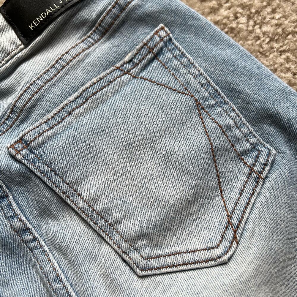 Kendall + Kylie Light Wash Distressed "The Ultra Babe Skinny" Jeans Size 1/25 - Picture 11 of 11
